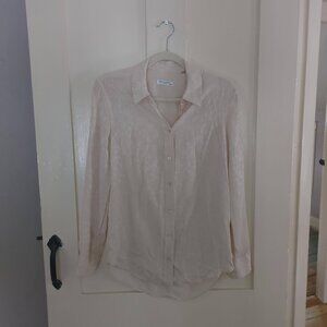 Equipment Silk Blush Jacquard Animal Print XS